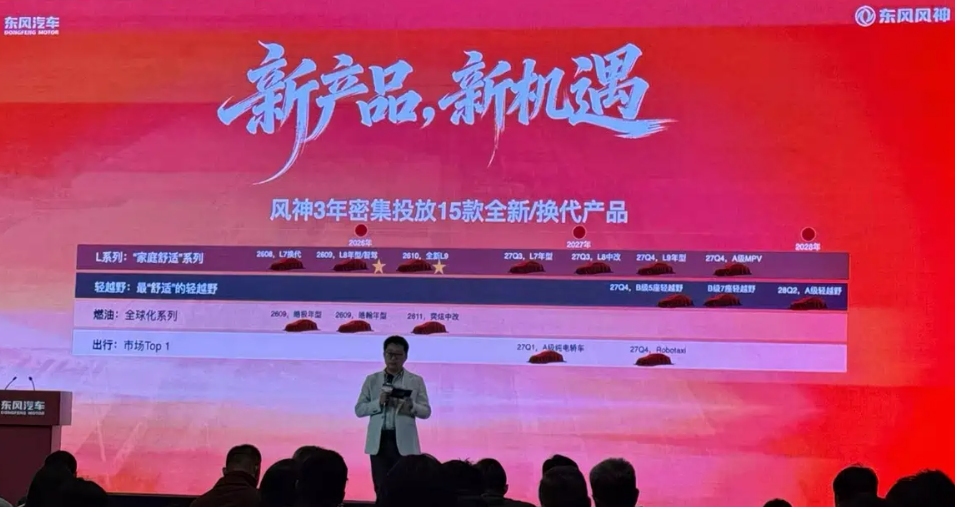 东风风神/风行产品大年 猛士也有全新车 东风汽车2026新产品计划