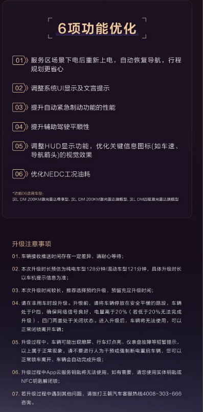 驾驶辅助节能模式等29项新增功能 比亚迪汉L开启新一轮OTA升级