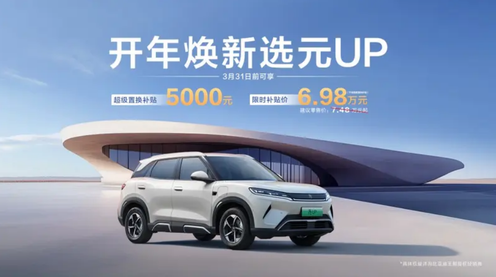 开年厂补直达 元UP补贴后限时6.98万元起
