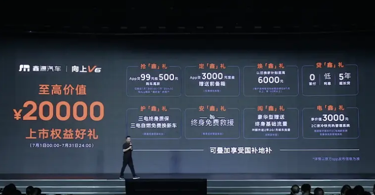 鑫源向上V6正式上市 售价区间6.98-9.48万元