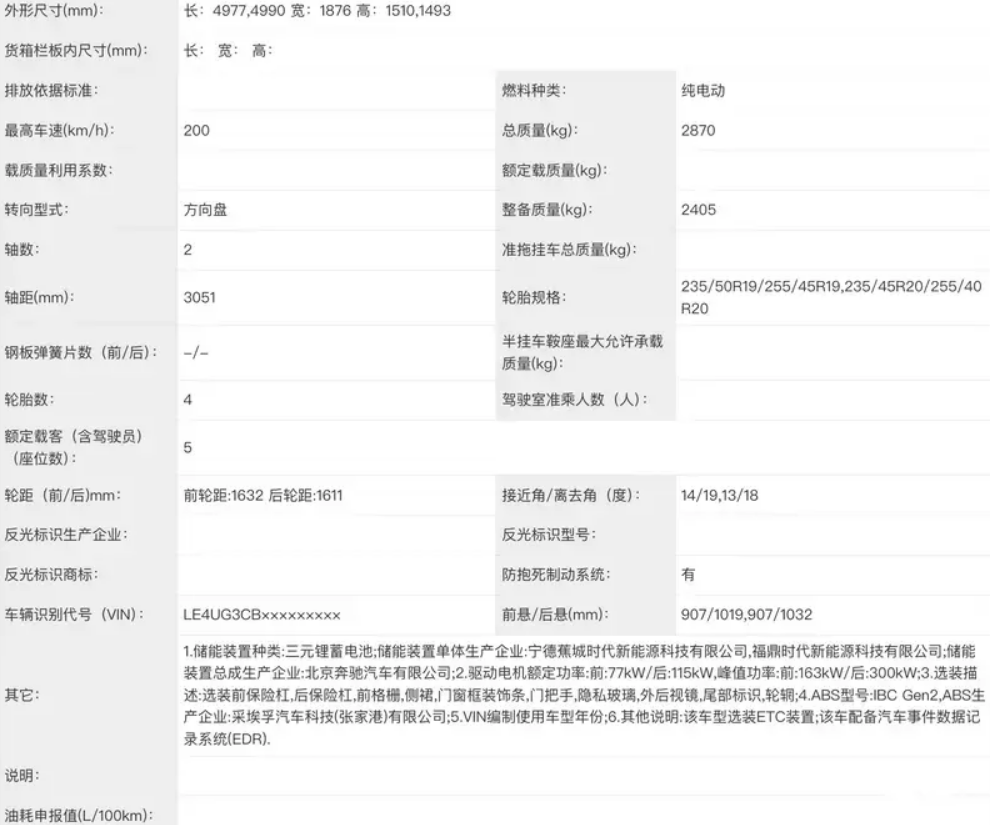 全新纯电奔驰C级正式量产下线 国产长轴距版年内发布