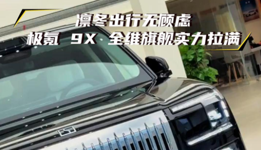 凛冬出行无顾虑，极氪 9X 全维旗舰实力拉满